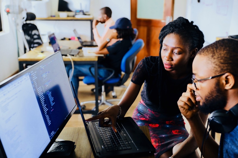 code, multi-Ethnic Group, men, education, computer Programmer, university, adult, coding, indoors, computer Lab, color, real People, collaboration, student