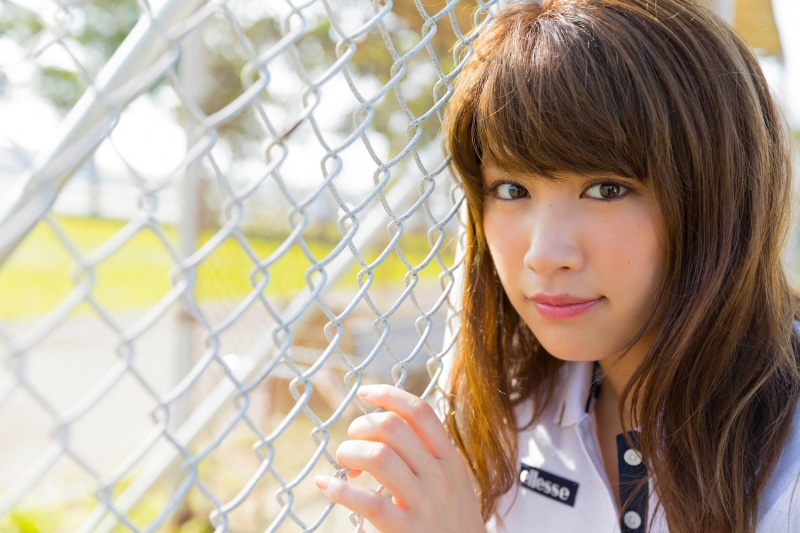 leisure activity, portrait, pre-adolescent child, women, Asian, brown hair, 1080P, Ikumi Hisamatsu, outdoors, focus on foreground, lifestyles, long hair