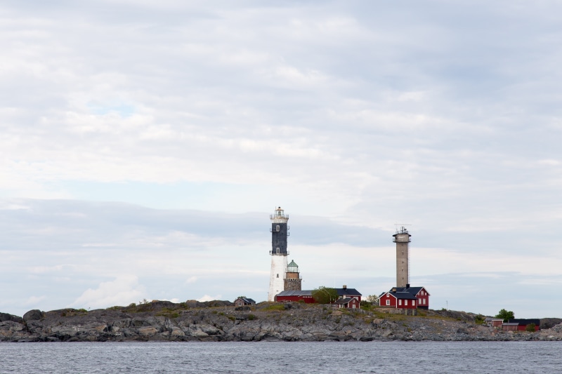 daytime, built structure, island, day, brown, security, protection, water, waterfront, two, cloud, rocks, building exterior, tower, no people, blue, 5K