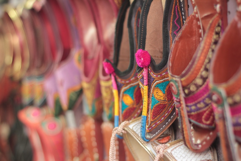 business, close, for sale, in a row, retail, rajasthani, style, shoe, selective focus, ethinic wear, indian traditional, cultural, handmade, choice, jaipur ethinic