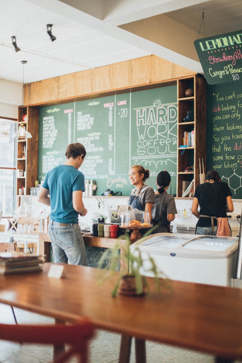 menu, cafe, people, group of people, mid adult, business, restaurant, 5K, bar - drink establishment, males, indoors, facial expression, near, desk, men