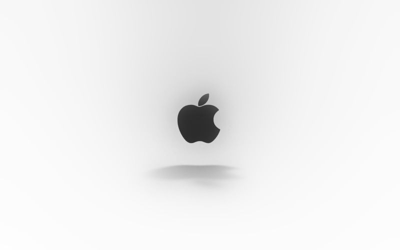 4K, love, apple, mania, logo, white