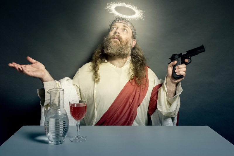 people, 1080P, mania, wine, gun