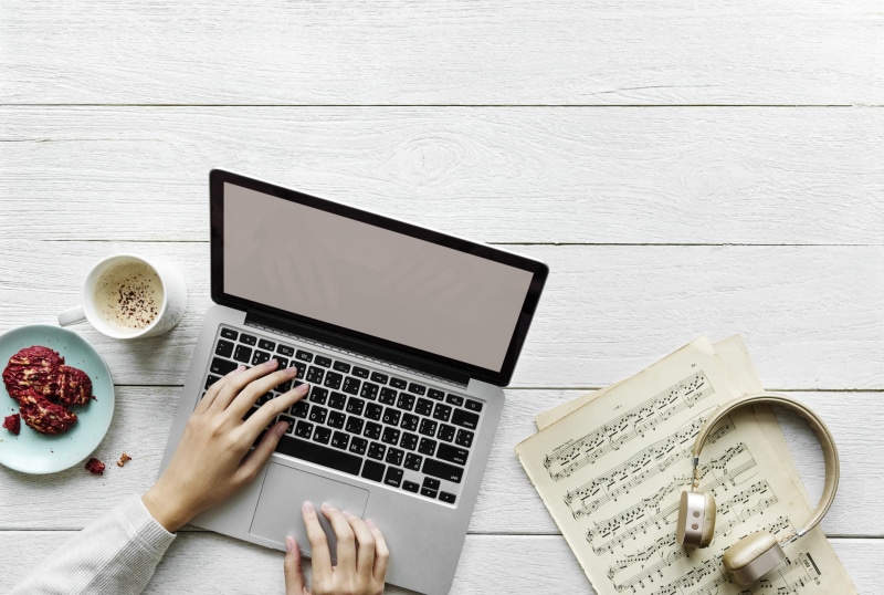 flatlay, wood - material, food, entertainment, coffee, portable information device, adult, design space, communication, desk, device, daily, internet, computer