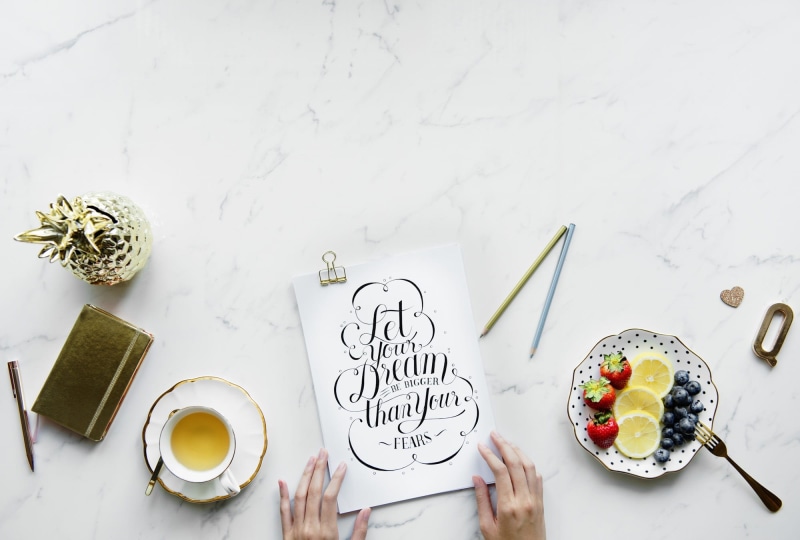 spoon, morning, lancer, design, inspiration, text, wishing, cafe, book, eating utensil, white, write, pen, calligraphy, dream, crockery, marble, food, fear