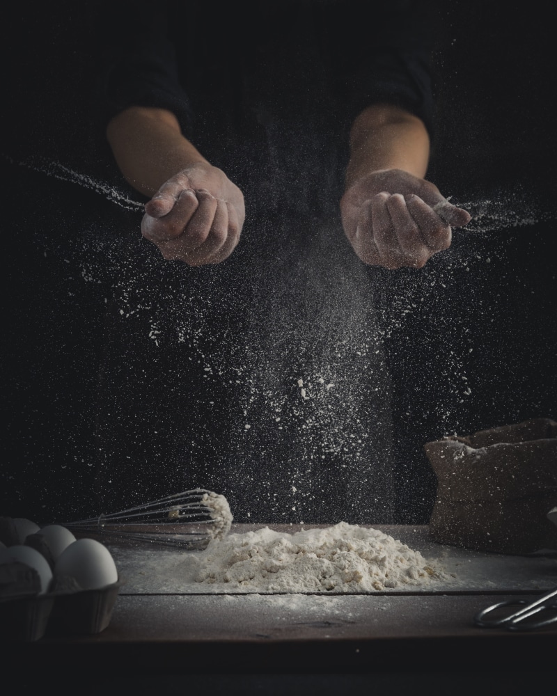 dough, hand, pouring, whisk, freshness, beside, preparation, human body part, unrecognizable person, food and drink, 4K, leisure activity, flour, finger