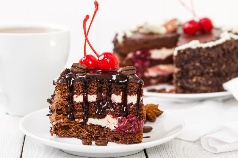 berry fruit, temptation, chocolate cake, sweet food, food and drink, freshness, chocolate, baked, food, plate, garnish, food styling, no people, fruit
