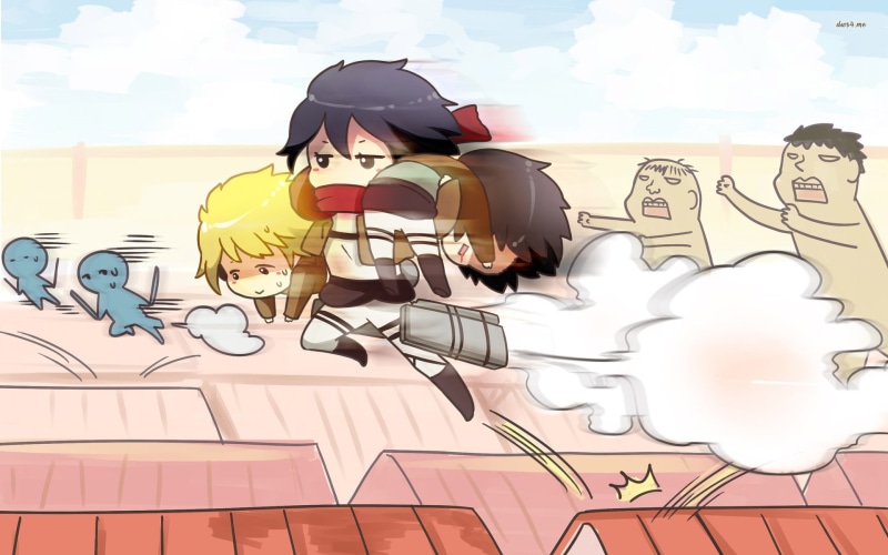 anime, attack, on, 1080P, titan, cartoon/comic, characters, hd
