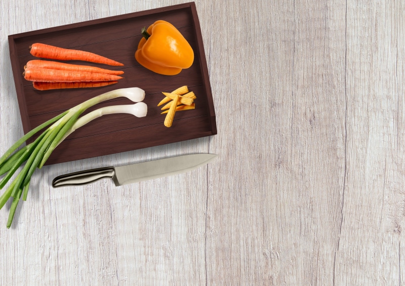 healthy eating, self-labeling, wellness, table, wood - material, copy space, tray, note, freshness, ingredient, knife, decoration, healthy food, 2K, spice