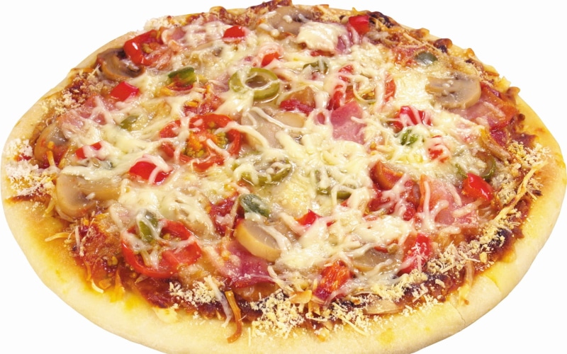 lunch, vegetable, temptation, isolated, unhealthy Eating, dinner, white Background, cooked, salami, sausage, pepperoni, refreshment, tomato, food, indoors
