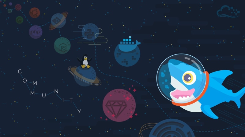 digitalocean, star - space, technology, no people, blue, astronomy, geometric shape, planet - space, sky, nature, outdoors, circle, night, 1080P, arts culture and entertainment