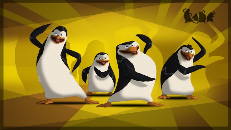 illustration, adult, yellow, standing, human arm, representation, black, event, togetherness, animated movies, movies, front view, fun, men, celebration