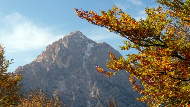 cloud - sky, day, gran sasso, 2K, mountain, environment, appennines, tree, land, rock - object, countryside, scenics - nature, mountain peak, nature, autumn