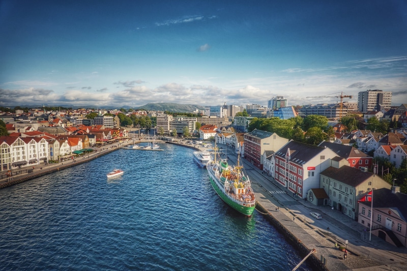 Stavanger, Norvegia, 5K, pier, ships