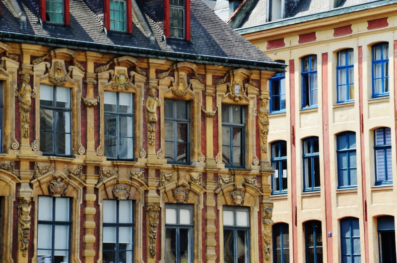 5K, north, outdoors, architecture, house, no people, nature, building, residential district, place, lille, facade, town, built structure, sunlight, france