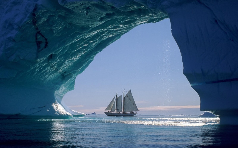 ocean, sailboat, 1080P, boats, artic, sails, sailing