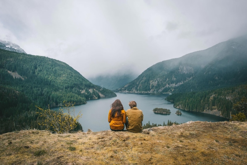 two people, real people, scenics - nature, tranquility, sky, couple, water, landscape, beauty in nature, photography, 1080P, couple - relationship, person