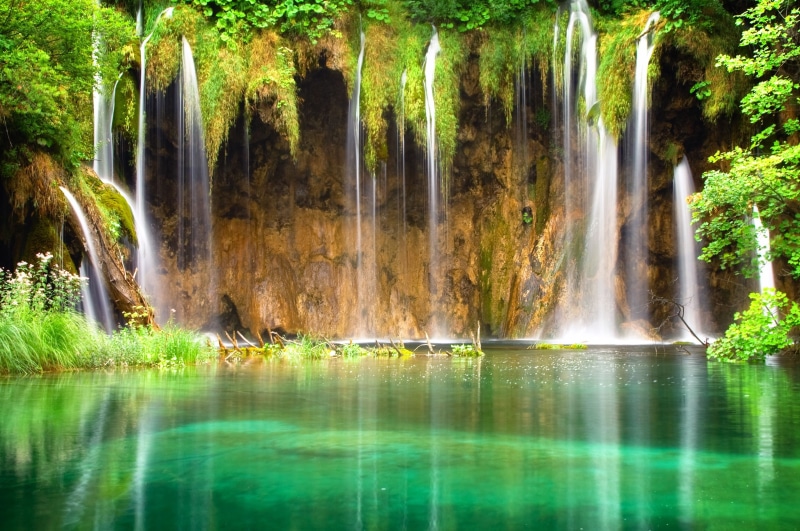 kanchanaburi Province, beautiful, outdoors, freshness, laguna, backgrounds, tranquility, rainforest, tranquil Scene, beauty In Nature, uncultivated, flowing