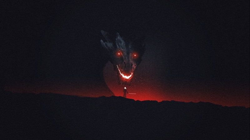 A Song of Ice and Fire, fantasy art, Balerion, Game of Thrones, Aegon the Conqueror, 8K, dragon