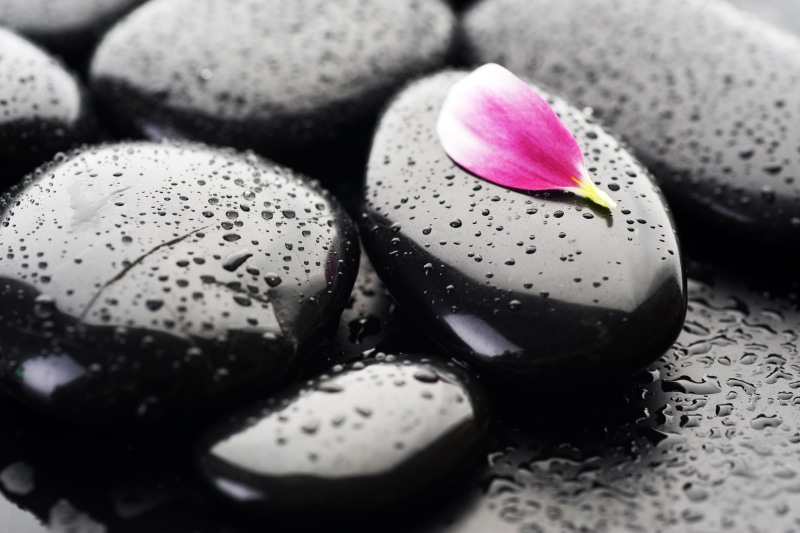 stone - Object, pebble, pink, black Color, healthcare And Medicine, alternative Therapy, health Spa, close-up, nature, stones, backgrounds, 2K, relaxation