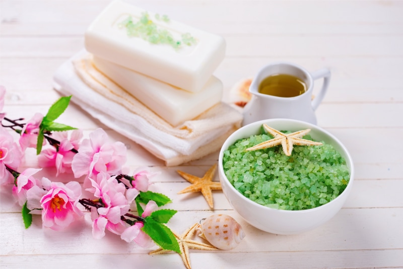beauty in nature, indulgence, food, focus on foreground, Spa, food and drink, no people, table, healthy eating, mint leaf - culinary, freshness, wellness