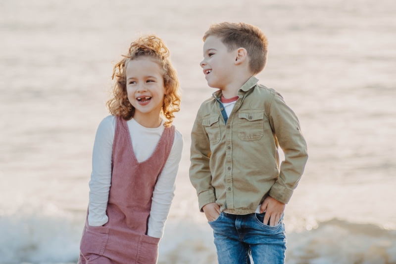 standing, hairstyle, girl, child, sea, brother, twins, bonding, boys, portrait, kid, young, childhood, togetherness, family, smile, male, smiling, males
