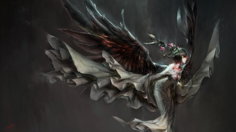 craft, digital composite, art and craft, close-up, day, statue, representation, female likeness, wings, religion, 1080P, anime girls, no people, angel