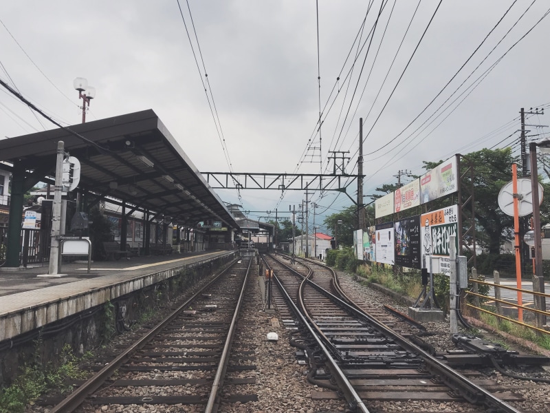 track, rail transportation, hakone, electricity pylon, electricity, the way forward, complexity, power line, diminishing perspective, railway, cable, building exterior