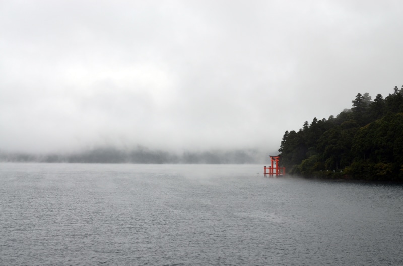 japan, day, hakone, cloud - sky, island, haze, scenics - nature, coast, sky, rainforest, plant, waterfront, beside, non-urban scene, beauty in nature, weather