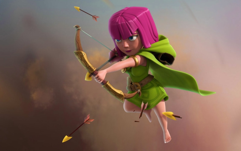 feet, freckles, video game girls, Clash of Clans, pink hair, 1080P, blue eyes