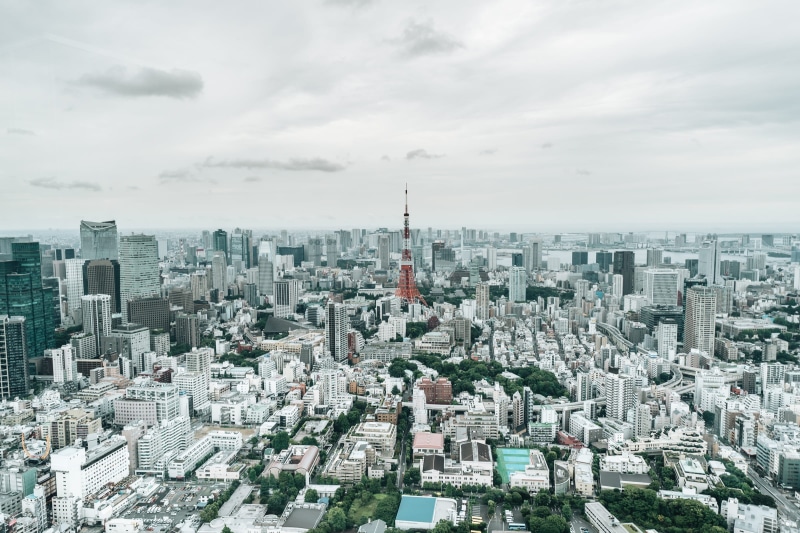 travel, japan, modern, japan trip, cloud - sky, asia, spire, urban sprawl, tower, financial district, scenery, 1080P, building, building exterior, residential district