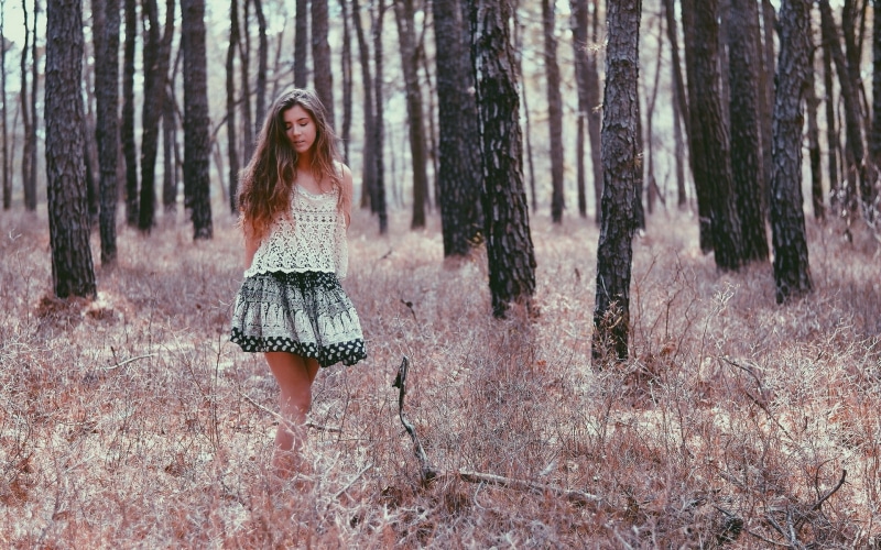 long, forest, 1080P, long hair, women, hair, trees