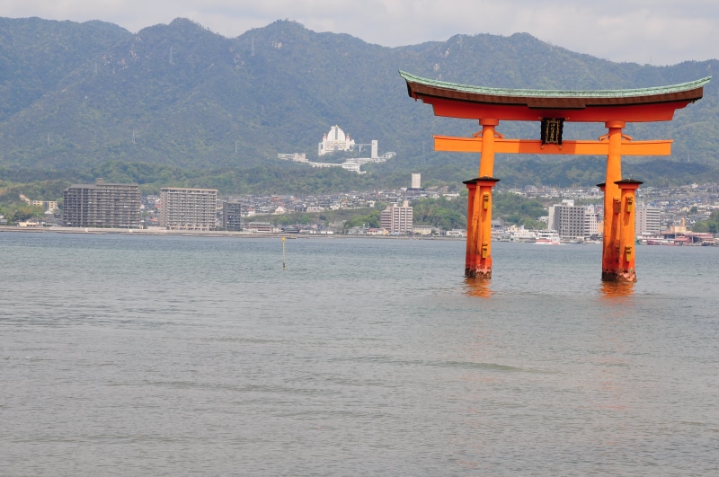 spirituality, day, architectural column, no people, belief, 4K, miyajima, travel destinations, shrine, waterfront, building exterior, city, nature, outdoors