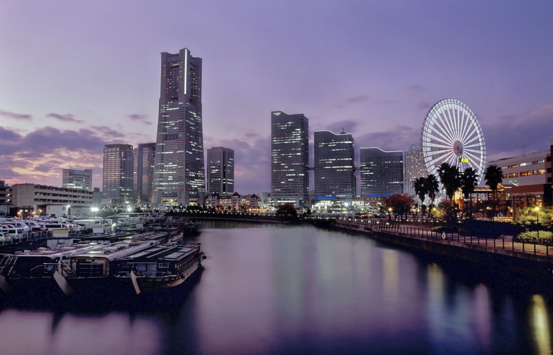720P, skyscraper, photo, colours, non  commercial, downtown District, lights, river, landscape, Japan, concrete, building Exterior, buildings, architecture