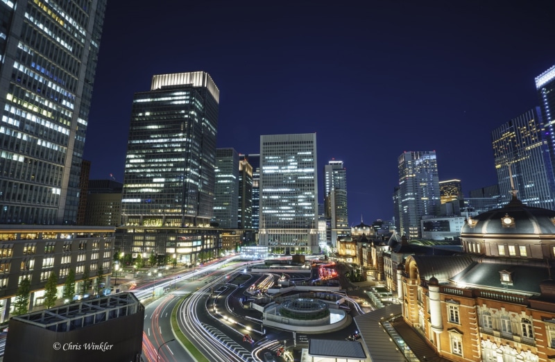 nightscape, modern, City, Asia, city life, no people, architecture, illuminated, building, motion, building exterior, mode of transportation, residential district