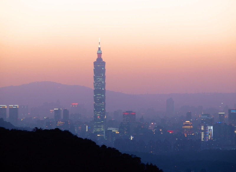 outdoors, fog, no people, building Exterior, Taipei 101, urban Skyline, city life, nature, reddish, photos, travel destinations, urban Scene, famous Place