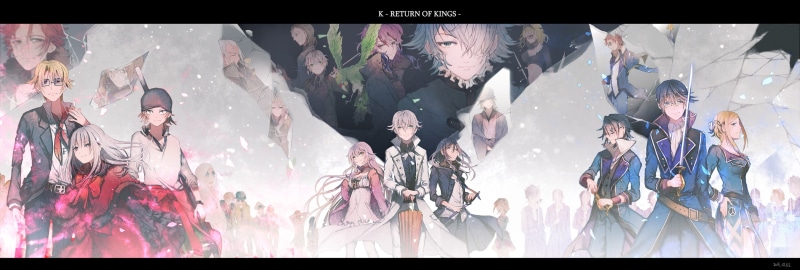 2K, Suoh Mikoto, Yata Misaki, Anna Kushina, Awashima Seri, Fushimi Saruhiko, Munakata Reisi, Neko (K project), Yatogami Kurou, K Project, Isana Yashiro