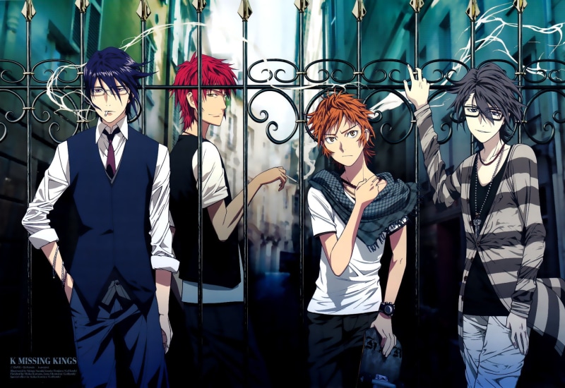 Anime, Misaki Yata, 1080P, Mikoto Suoh, Saruhiko Fushimi, K Project, Reisi Munakata