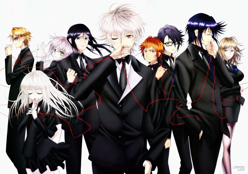 people, obscured face, Anime, costume, Neko (K Project), real people, Adolf K. Weismann, mask, Reisi Munakata, lifestyles, Saruhiko Fushimi, Misaki Yata