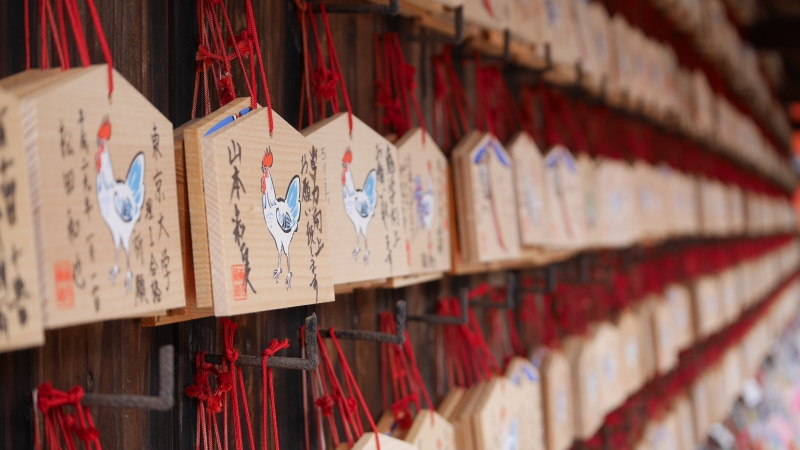 hanging, religious equipment, gifts, abundance, order, full frame, spirituality, wooden, wood, 4K, chicken, no people, wood - material, large group of objects