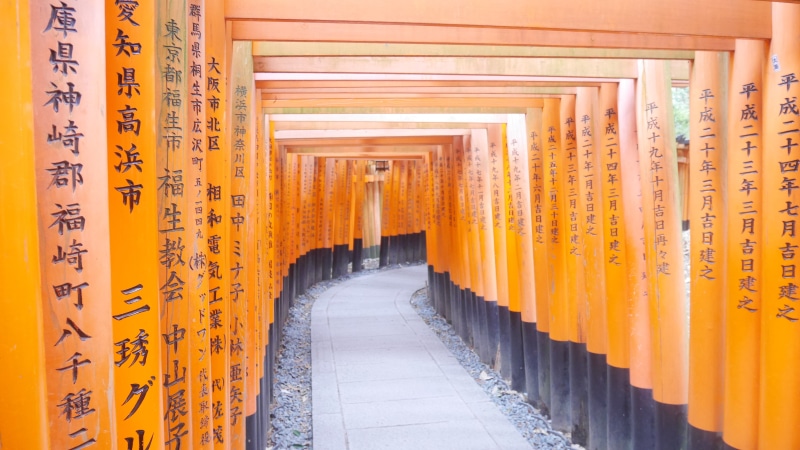 non-western script, inari, communication, fushimi inari taisha, torigate, visit, fushimiinari, kyoto, built structure, fushimi, orange color, no people