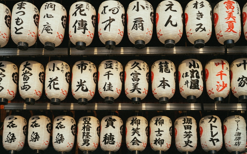 footwear, paper lantern, sake, alcohol, choice, order, indoors, apparel, 提灯, non-western script, in a row, abundance, communication, variation, 5K, drink
