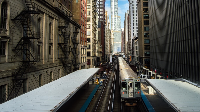nature, skyscraper, urban, terminal, 8K, train track, town, transportation, surrounded, architecture, city, travel, day, desktop, railway, residential district