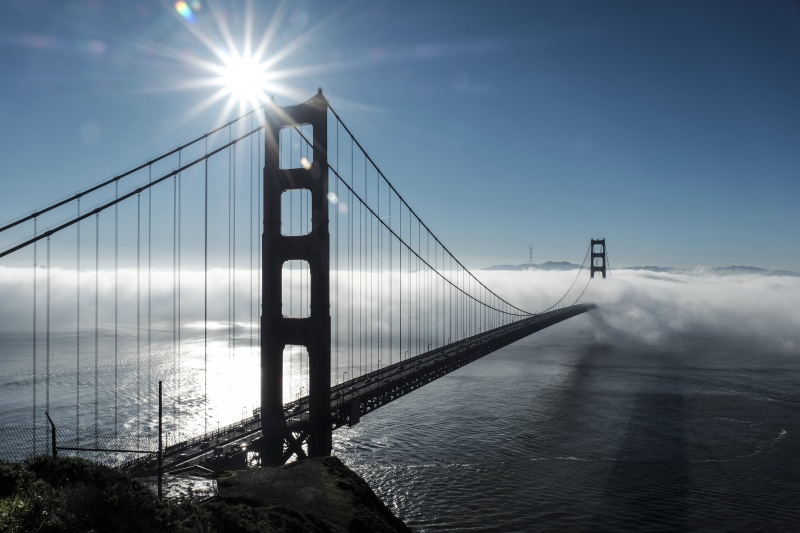 sea, 5K, photography, uSA, bridge - Man Made Structure, concrete, san Francisco - California, sky, famous Place, architecture, california, pacific Ocean