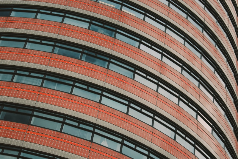 house, photography, repetition, angle, architecture, window, low angle view, side by side, 4K, red, office Building, orange, building, pattern, exterior