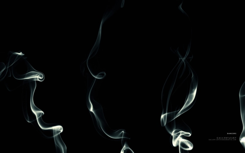 still life, smoke, design, shape, digital art, curve, minimalism, 1080P, nature, indoors, black background, pattern, close-up, studio shot, transparent