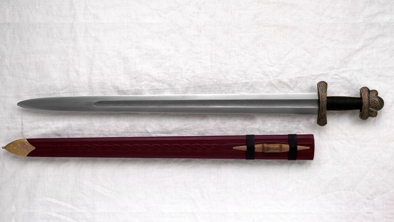 4K, Sword, Gjermundbu, A Carolingian, Sheath