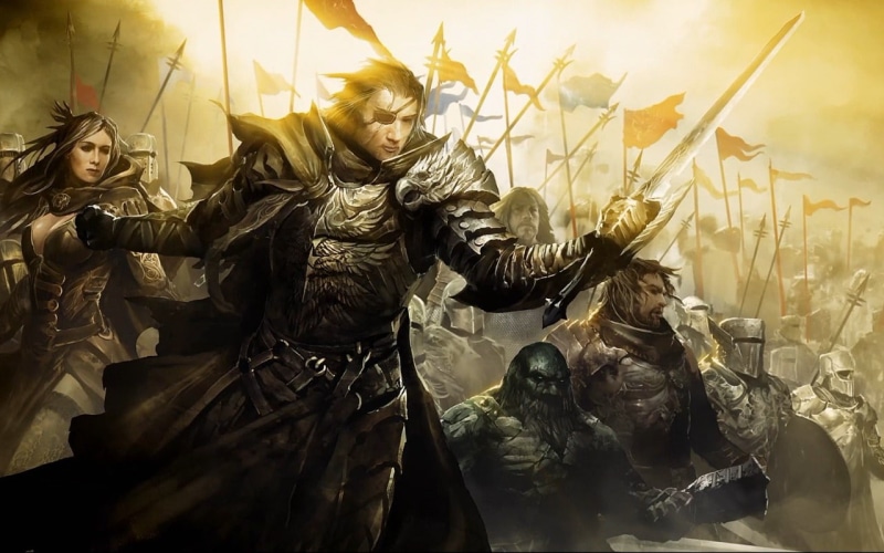 king, wars, hd, guild wars 2, leader, sword, guild, might, warrior, ii, games, guild wars, 720P, battle, armor, army