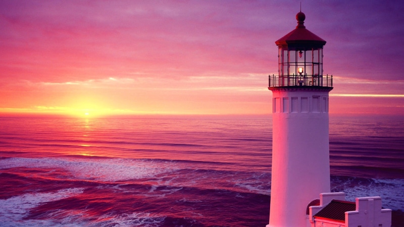 1080P, tower, coast, beacon, sea, ocean, nature, sky, lighthouse, building, structure, light