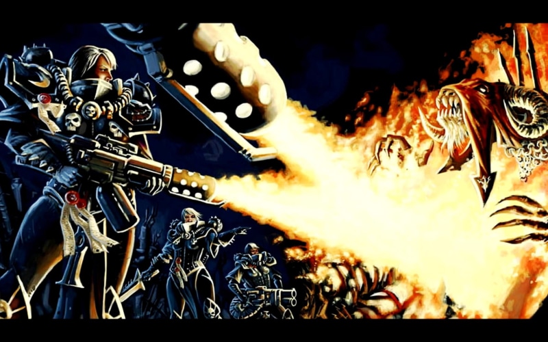 battle, witch, sisters, adeptus, 720P, hunters, warhammer, sororitas, 40k, battles